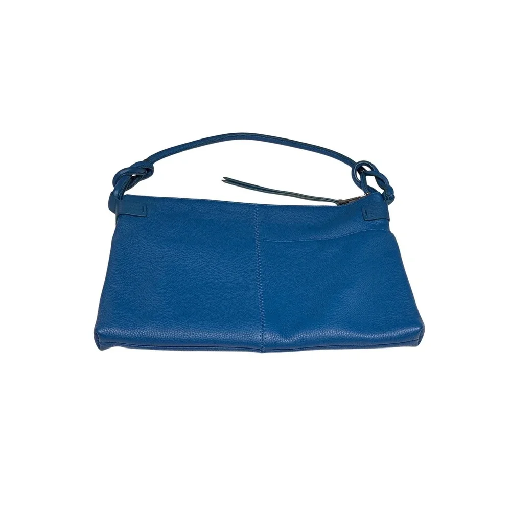 Vince Camuto Purse Blue Leather Handbag with dust bag Old‎ Money Quiet Luxury